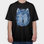 Wolf Splattered, Tricou Oversize Barbati (Unisex)