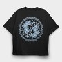 Wolf Viking Runes, Tricou Oversize Barbati (Unisex)