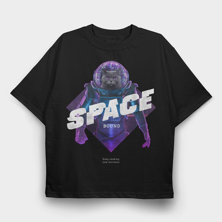 Space Conqueror, Tricou Oversize Barbati (Unisex)