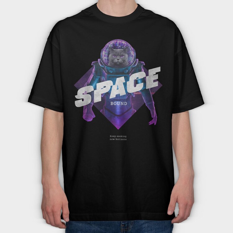 Space Conqueror, Tricou Oversize Barbati (Unisex)