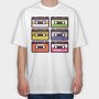 Cassettes, Tricou Oversize Barbati (Unisex)