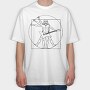 Man Electric Guitar, Tricou Oversize Barbati (Unisex)