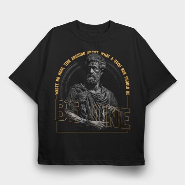 Marcus Aurelius Time, Tricou Oversize Barbati (Unisex)