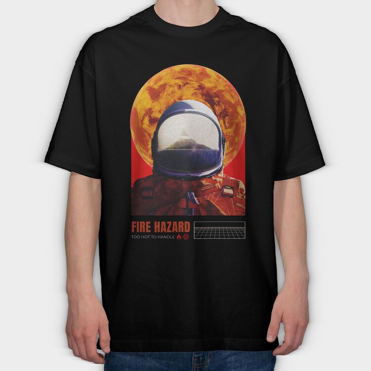 Space Hazard, Tricou Oversize Barbati (Unisex)