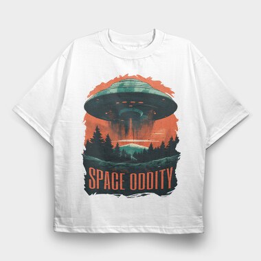 Space Oddity, Tricou Oversize Barbati (Unisex)