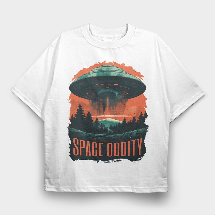 Space Oddity, Tricou Oversize Barbati (Unisex)
