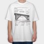 Mathbridge, Tricou Oversize Barbati (Unisex)