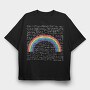Maths Rainbow, Tricou Oversize Barbati (Unisex)