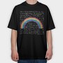 Maths Rainbow, Tricou Oversize Barbati (Unisex)