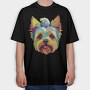 Dog Colorful, Tricou Oversize Barbati (Unisex)
