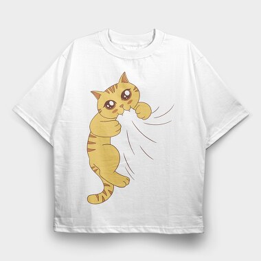 Cat Bitting, Tricou Oversize Barbati (Unisex)