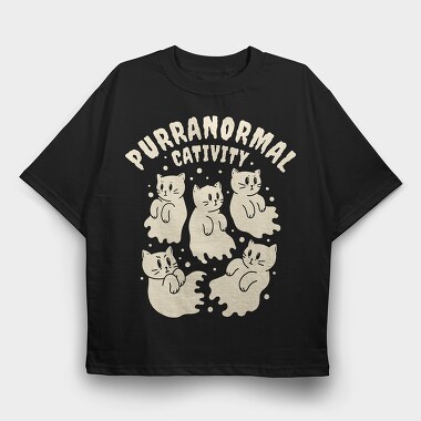 Purranormal Cativity, Tricou Oversize Barbati (Unisex)