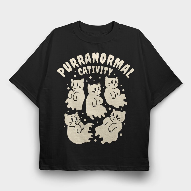 Purranormal Cativity, Tricou Oversize Barbati (Unisex)