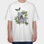 Cat Butterfly, Tricou Oversize Barbati (Unisex)