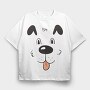 Dog Face, Tricou Oversize Barbati (Unisex)