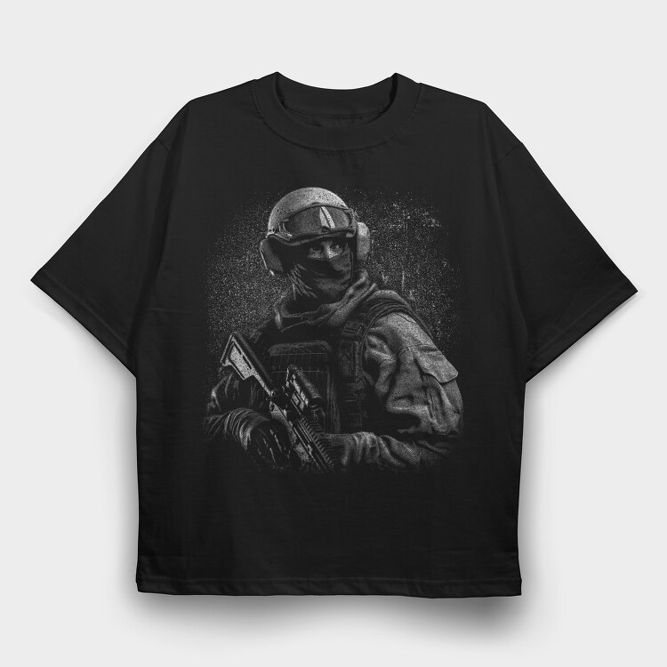 Special Force Unit, Tricou Oversize Barbati (Unisex)
