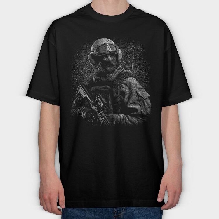 Special Force Unit, Tricou Oversize Barbati (Unisex)