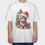 Cat Christmas Gifts, Tricou Oversize Barbati (Unisex)
