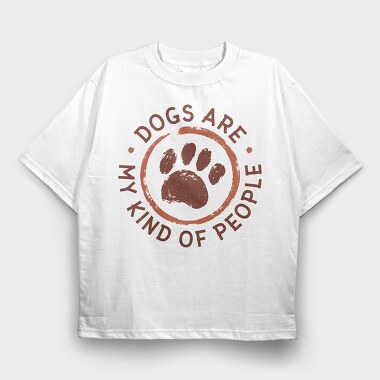 Dog Fingerprint, Tricou Oversize Barbati (Unisex)