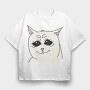 Cat Crying, Tricou Oversize Barbati (Unisex)