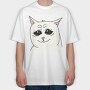 Cat Crying, Tricou Oversize Barbati (Unisex)