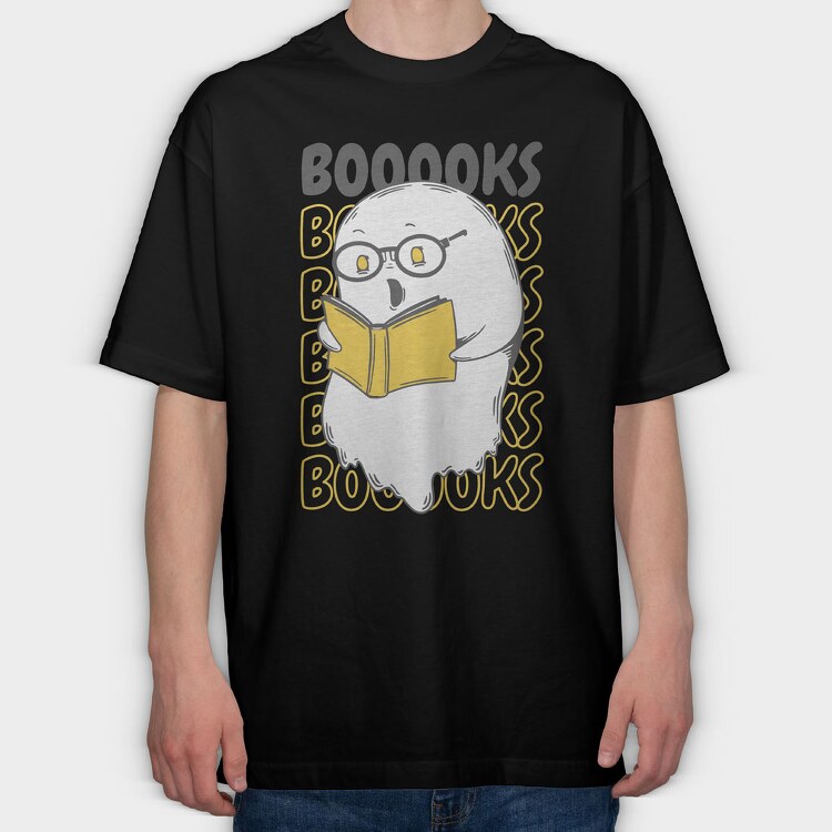 Yellow Book Ghost, Tricou Oversize Barbati (Unisex)