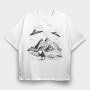 Pyramid Ufo, Tricou Oversize Barbati (Unisex)