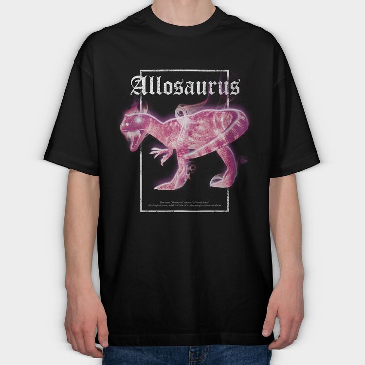 Spirit Allosaurus, Tricou Oversize Barbati (Unisex)
