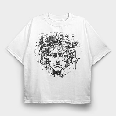 Mechanism Head, Tricou Oversize Barbati (Unisex)