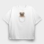Dog in a Pocket, Tricou Oversize Barbati (Unisex)