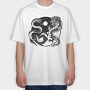 Yin Yang Dragon Snake, Tricou Oversize Barbati (Unisex)