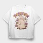 Spooky Vibe Cute Ghost, Tricou Oversize Barbati (Unisex)