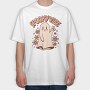 Spooky Vibe Cute Ghost, Tricou Oversize Barbati (Unisex)