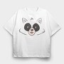 Raccoon Face, Tricou Oversize Barbati (Unisex)