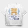 Dog Official Sleep Shirt, Tricou Oversize Barbati (Unisex)