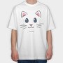 Cat Face, Tricou Oversize Barbati (Unisex)