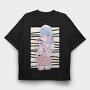 Menhera Nurse Kawaii Anime Girl, Tricou Oversize Barbati (Unisex)