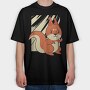 Squirrel, Tricou Oversize Barbati (Unisex)