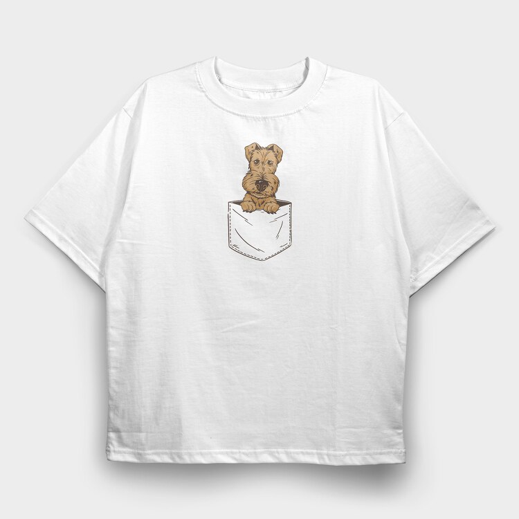 Dog Pocket, Tricou Oversize Barbati (Unisex)
