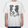 Happy Collie, Tricou Oversize Barbati (Unisex)