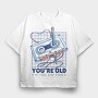 You Are Old Cassette, Tricou Oversize Barbati (Unisex)