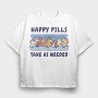 Happy Pills Horses, Tricou Oversize Barbati (Unisex)