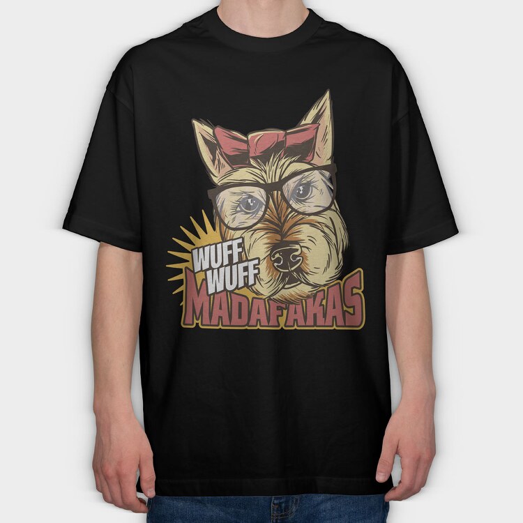 Dog Sunglasses, Tricou Oversize Barbati (Unisex)