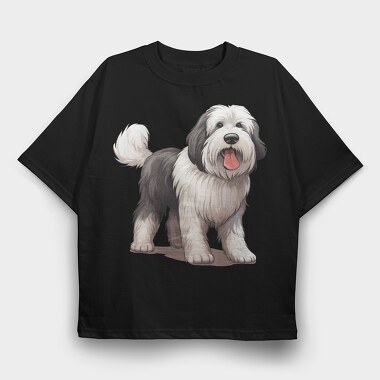 Dog, Tricou Oversize Barbati (Unisex)