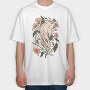 Hare Rabbit Ivy Flowers, Tricou Oversize Barbati (Unisex)