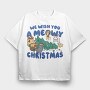 Meowy Christmas 2, Tricou Oversize Barbati (Unisex)
