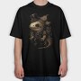 Steampunk Axolotl, Tricou Oversize Barbati (Unisex)