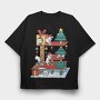 Cat House Christmas, Tricou Oversize Barbati (Unisex)