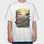 Hawaiian Landscape, Tricou Oversize Barbati (Unisex)