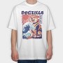Dogzilla Retro Japanese, Tricou Oversize Barbati (Unisex)